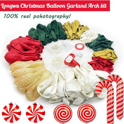 Christmas 2025 Decoration Set Xmas Banner Cake Decorative Tools Cartoon Balloon Christmas Party Supplies