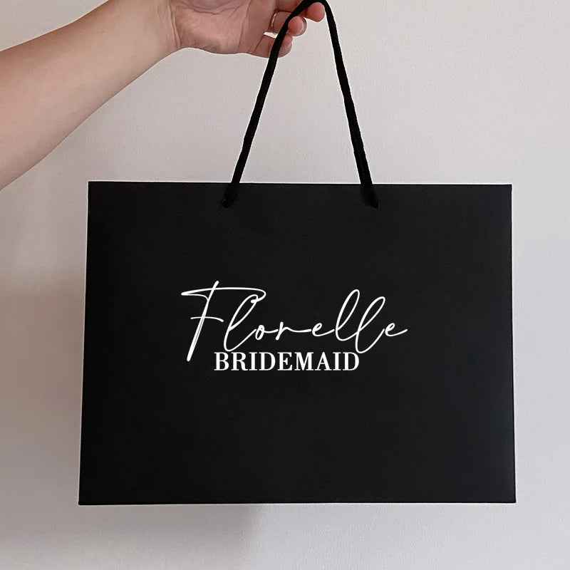 Personization Bridesmaid Gift Bags Custom Wedding Bachelorette Party Welcome Bridal Party Groom Best Men Gifts Bags Christmas