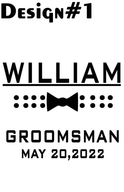 Personalized Christmas Gift Custom Best Man Glass Engraved Gift Idea Drink