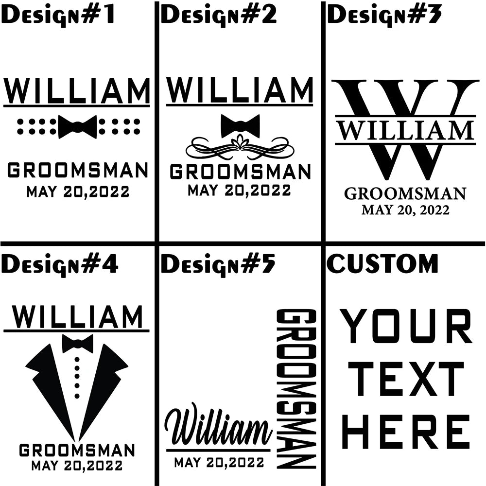 Personalized Christmas Gift Custom Best Man Glass Engraved Gift Idea Drink