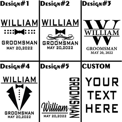 Personalized Christmas Gift Custom Best Man Glass Engraved Gift Idea Drink