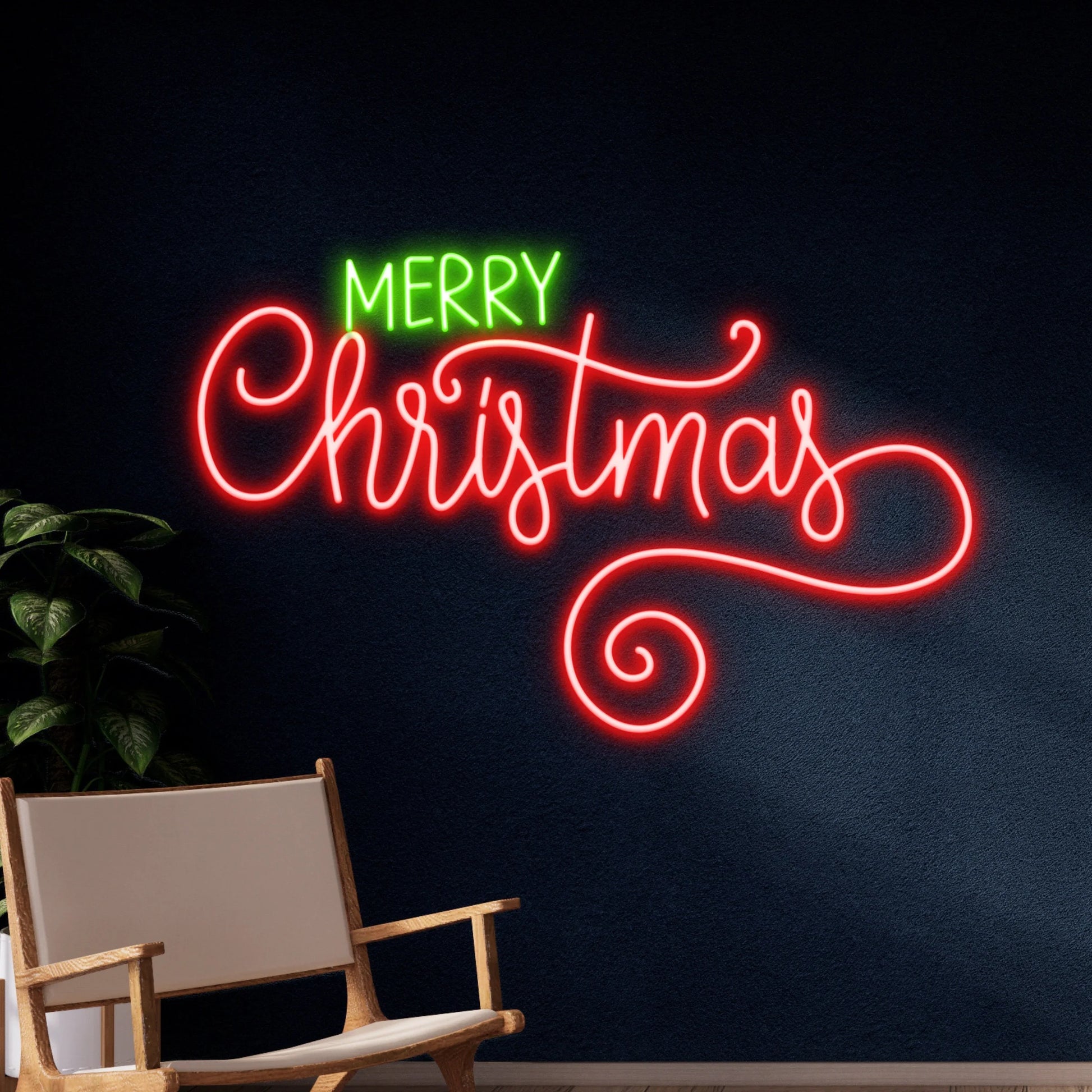 Merry Christmas Neon Sign, Custom Christmas Led Signs, Merry Christmas